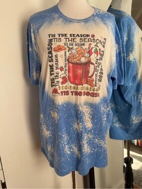 Gildan XL Blue Christmas Tee